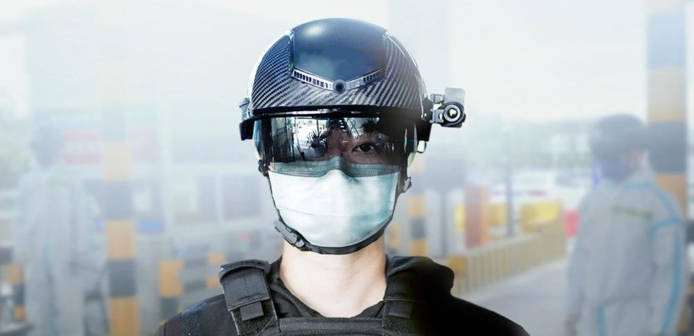 Полицейские шлемы будут автоматически измерять температуру