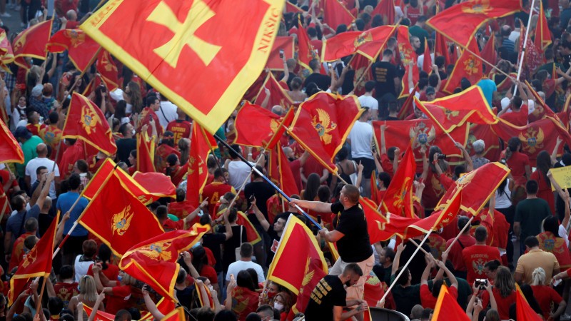 Массовые протесты начались в Черногории