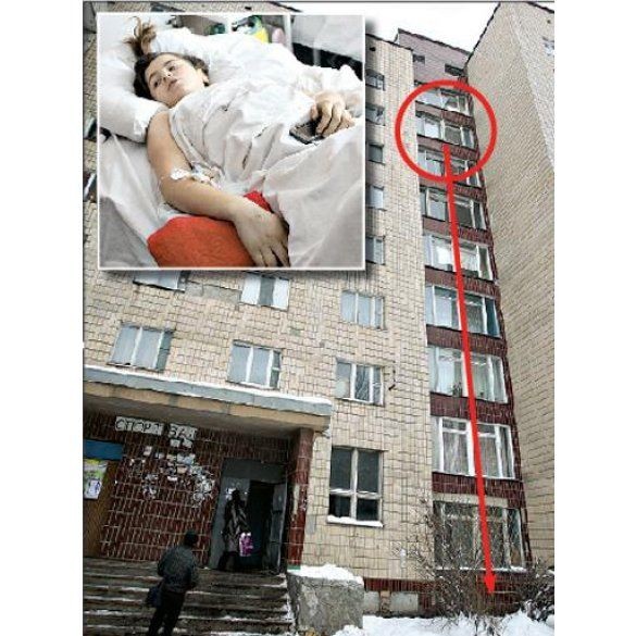 12-летний ребенок выжил после падения с восьмого этажа