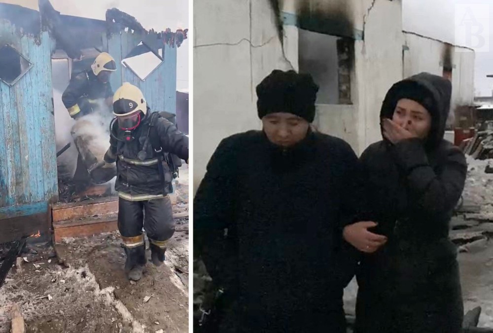 Аким спас из горящего дома детей в Актюбинской области