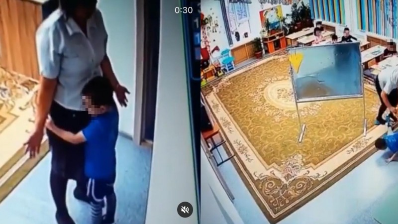 Видео избиения ребенка воспитателем из Атырау обсуждает Казнет