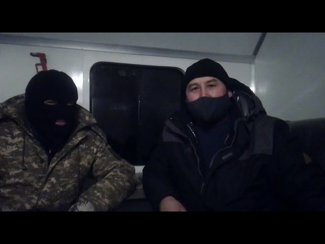 Спасение водителей сняли на видео в Алматинской области