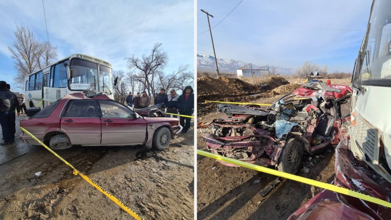 В Алматинской области произошла страшная авария