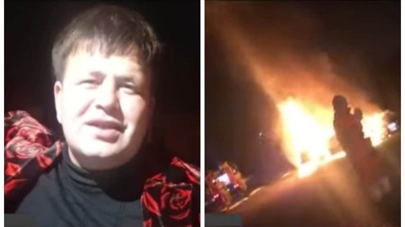 Зарубленного топором бизнесмена нашли в сгоревшем авто в Шымкенте   