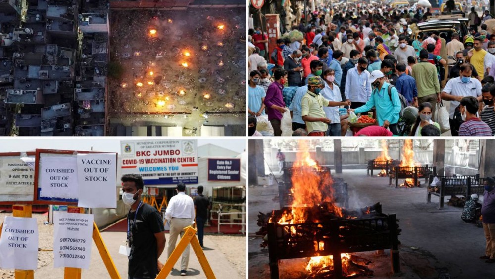 Ковидный ад. В Индии трупы детей сжигают на улицах