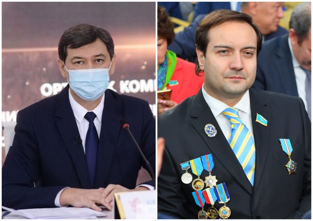 Главному санврачу Казахстана объявили выговор за то, что он не носит значок партии Nur Otan
