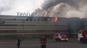 Торговый центр горит в Нур-Султане   