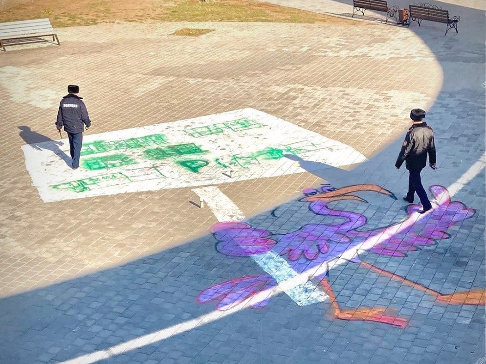 Протестный арт появился в Нур-Султане