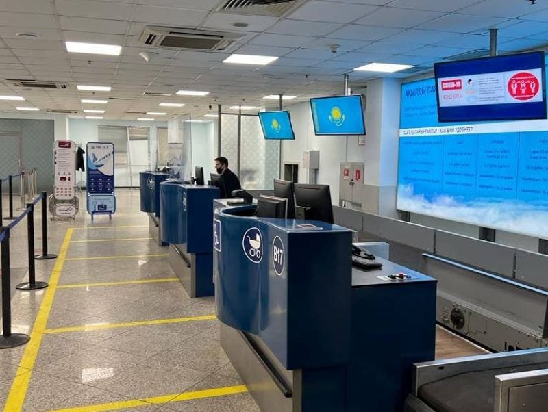 Первые пассажиры вылетели из аэропорта Алматы   
